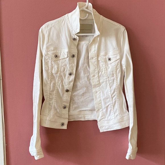 Adriano Goldschmied White Stretch Jean Jacket Small - Picture 1 of 8